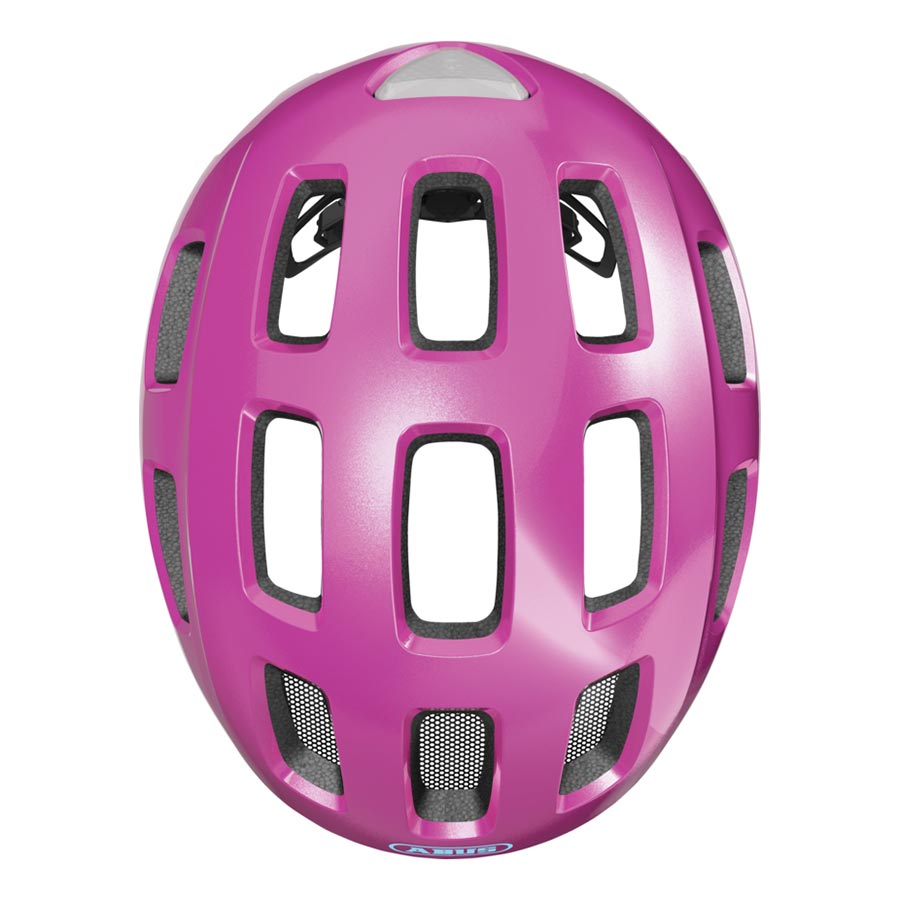 Abus Youn-I 2.0 youth helmet in velvet black with adjustable straps and ventilation for kids' safety and comfort.