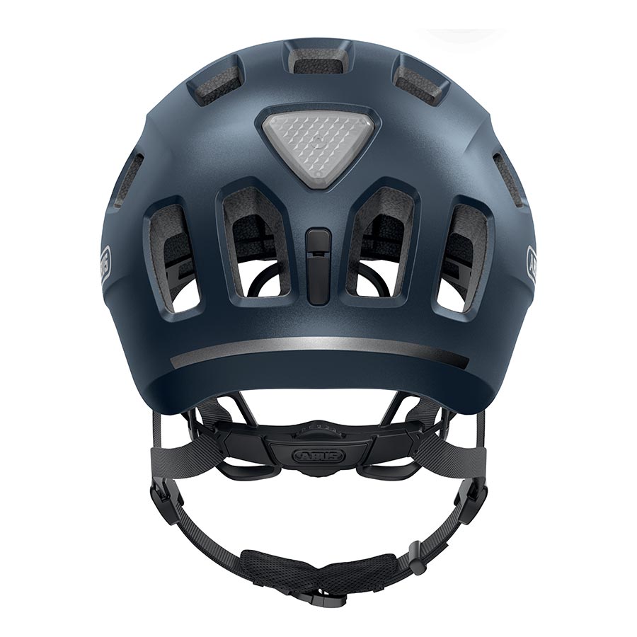 Abus Youn-I 2.0 youth helmet in velvet black with adjustable straps and ventilation for kids' safe riding.