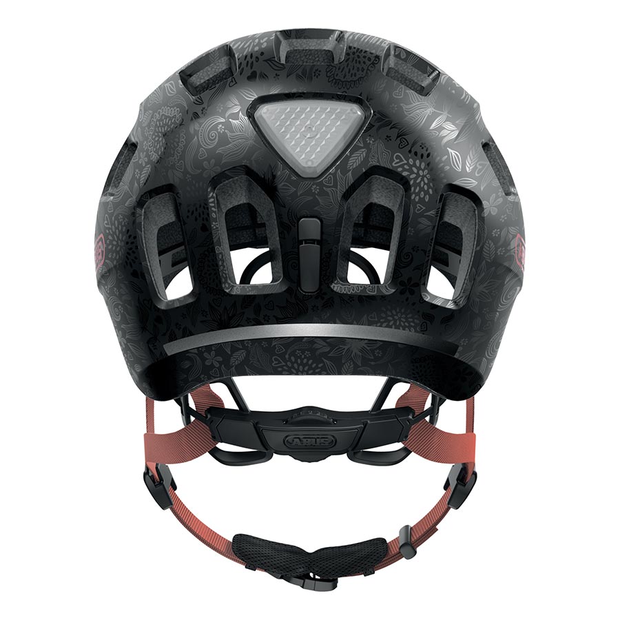Abus Youn-I 2.0 youth helmet in velvet black, with adjustable straps and ventilation for safe, comfortable riding.