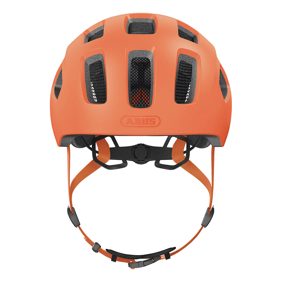 Abus Youn-I 2.0 youth helmet in velvet black with adjustable straps and ventilation for kids' safety and comfort.