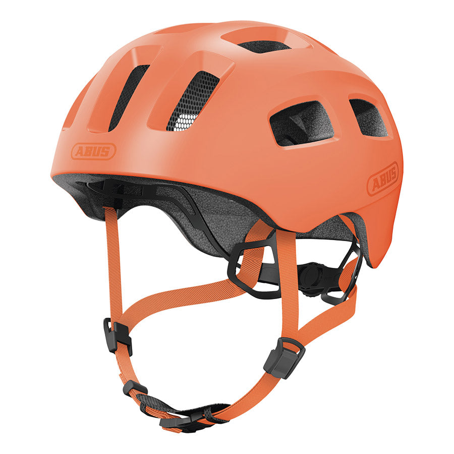 Abus Youn-I 2.0 youth helmet in velvet black with adjustable straps and ventilation for safe, comfortable riding.