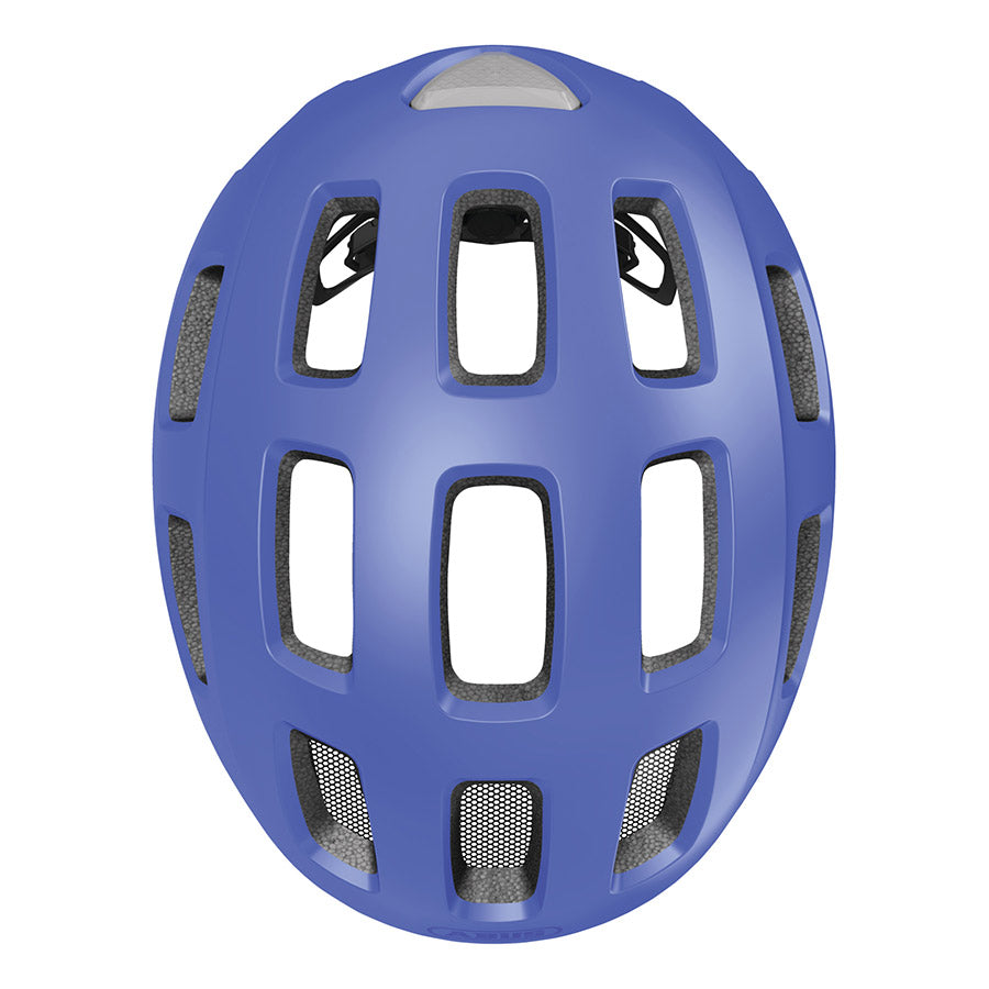 Abus Youn-I 2.0 youth helmet in velvet black with adjustable straps and ventilation for kids' safety and comfort.