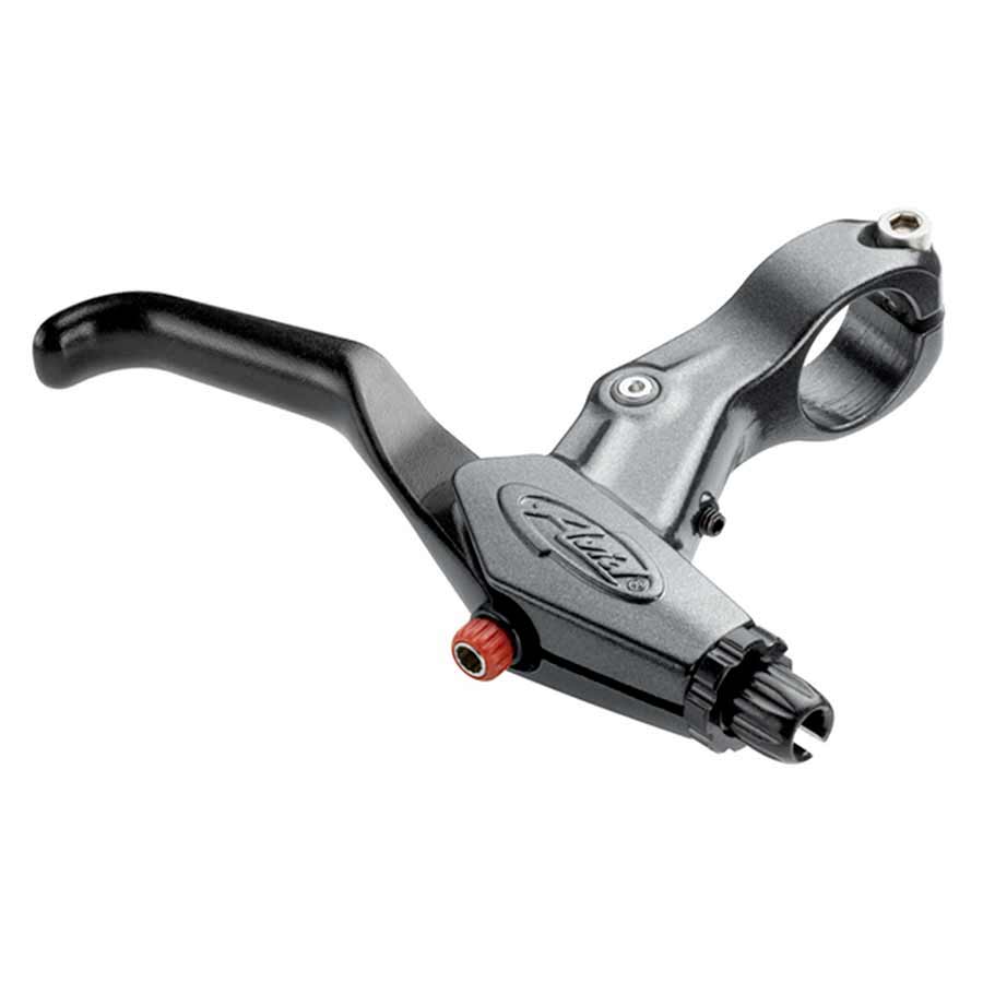 Pair of Avid Speed Dial 7 MTB brake levers showing ergonomic design and mounting hardware for mountain bike braking system