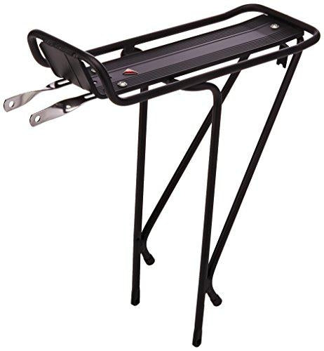 Transit Tubular Rear Rack: Alloy~ Black - MetroCycle
