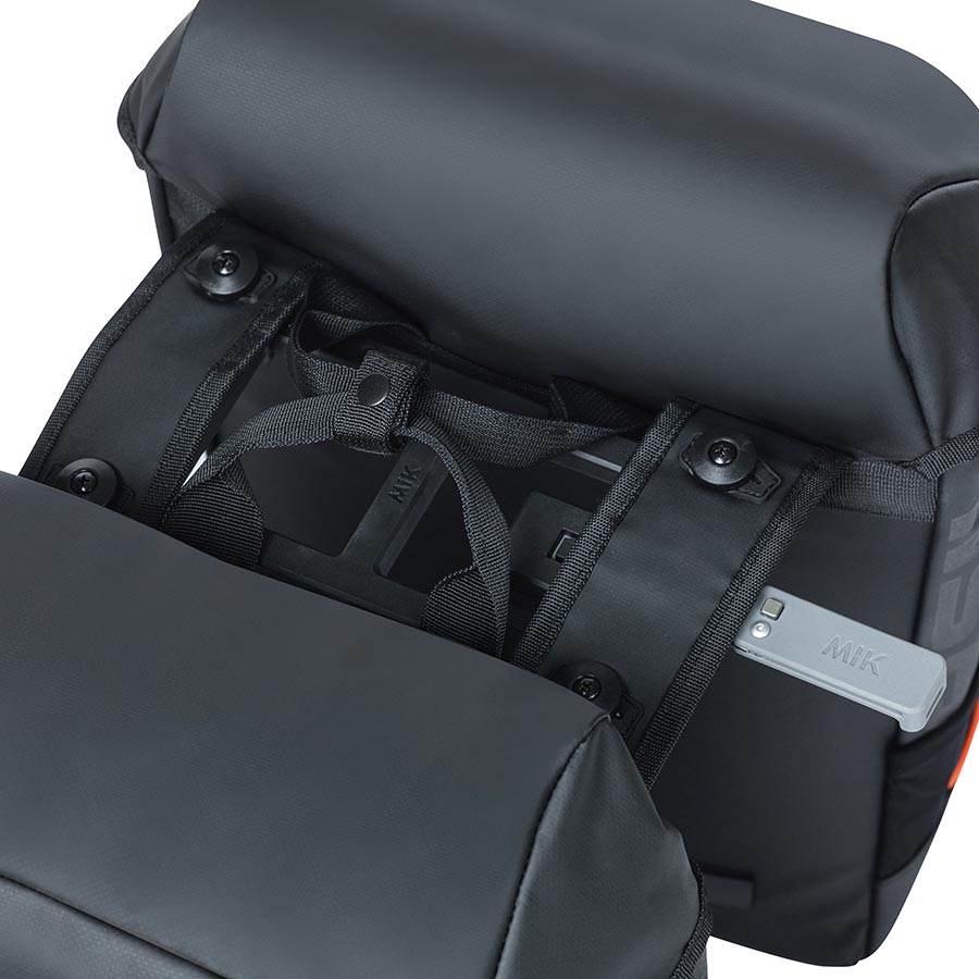 Basil, Miles MIK, Pannier, 34L, Black/Slate