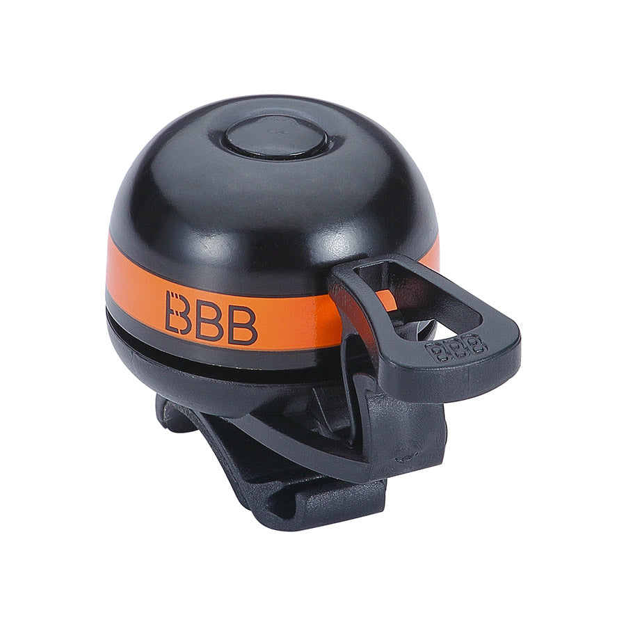 Grey BBB Cycling BBB-14 EasyFit Deluxe bell and horn for bikes, featuring a compact design and easy installation.