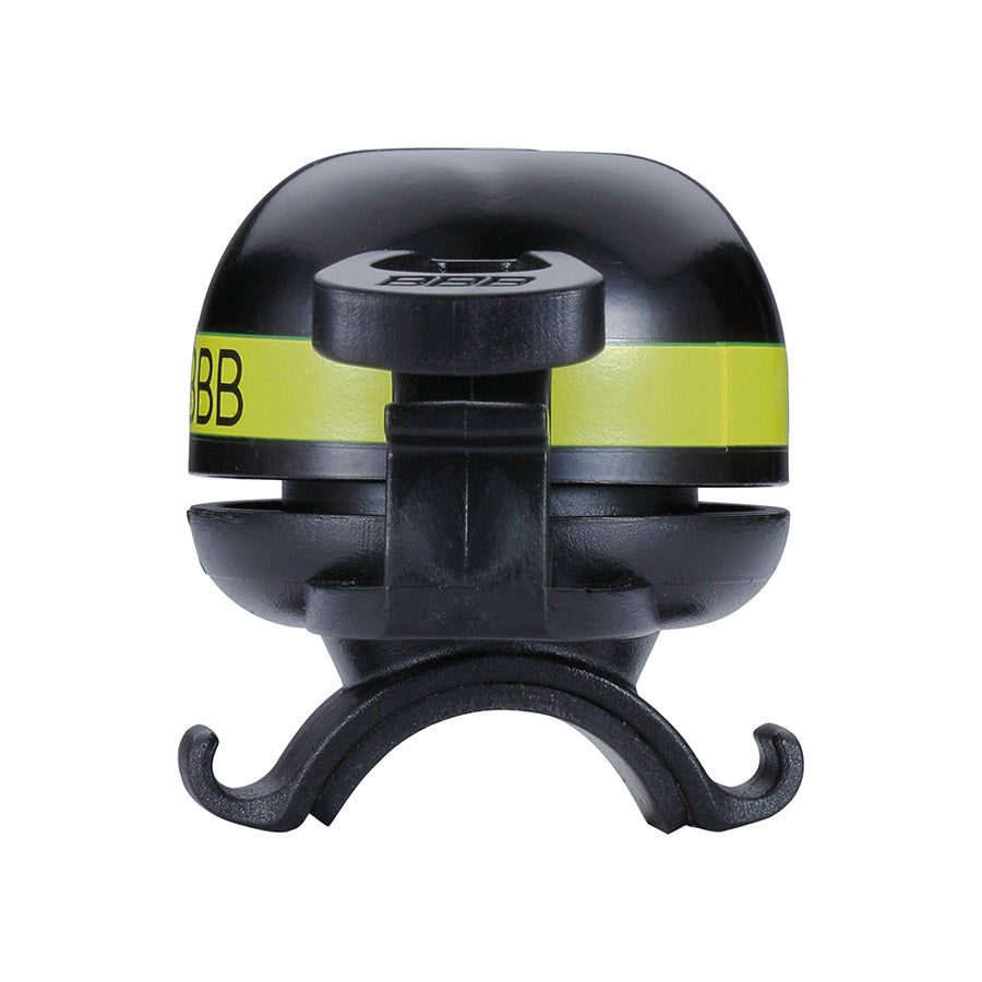 BBB Cycling BBB-14 EasyFit Deluxe bell and horn set in grey, mounted on a bicycle handlebar for safety and alerting.