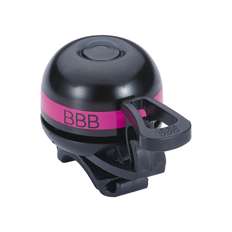 BBB Cycling BBB-14 EasyFit Deluxe bells and horns in grey, mounted on a bicycle handlebar for safety and alerting.