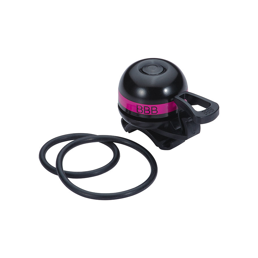 BBB Cycling BBB-14 EasyFit Deluxe bells and horns in grey, mounted on a bicycle handlebar for clear, audible signaling.