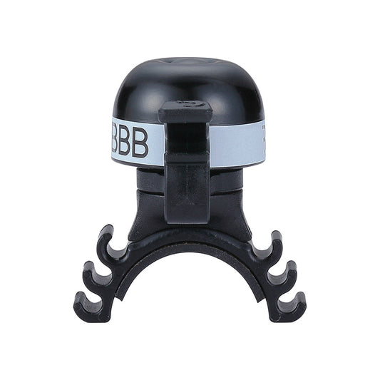 BBB Cycling MiniFit bells and horns in black and white, compact and lightweight bicycle bell with a sleek design.
