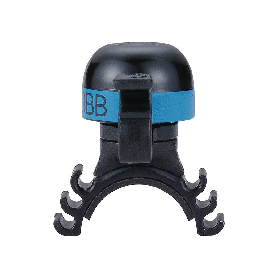 BBB Cycling MiniFit bells and horns in black and white, compact and lightweight for bicycle safety and signaling.