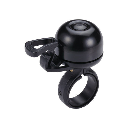 Black and grey BBB Cycling BBB-24 EasyFit Deluxe Plus bike bell and horn with easy mount design.