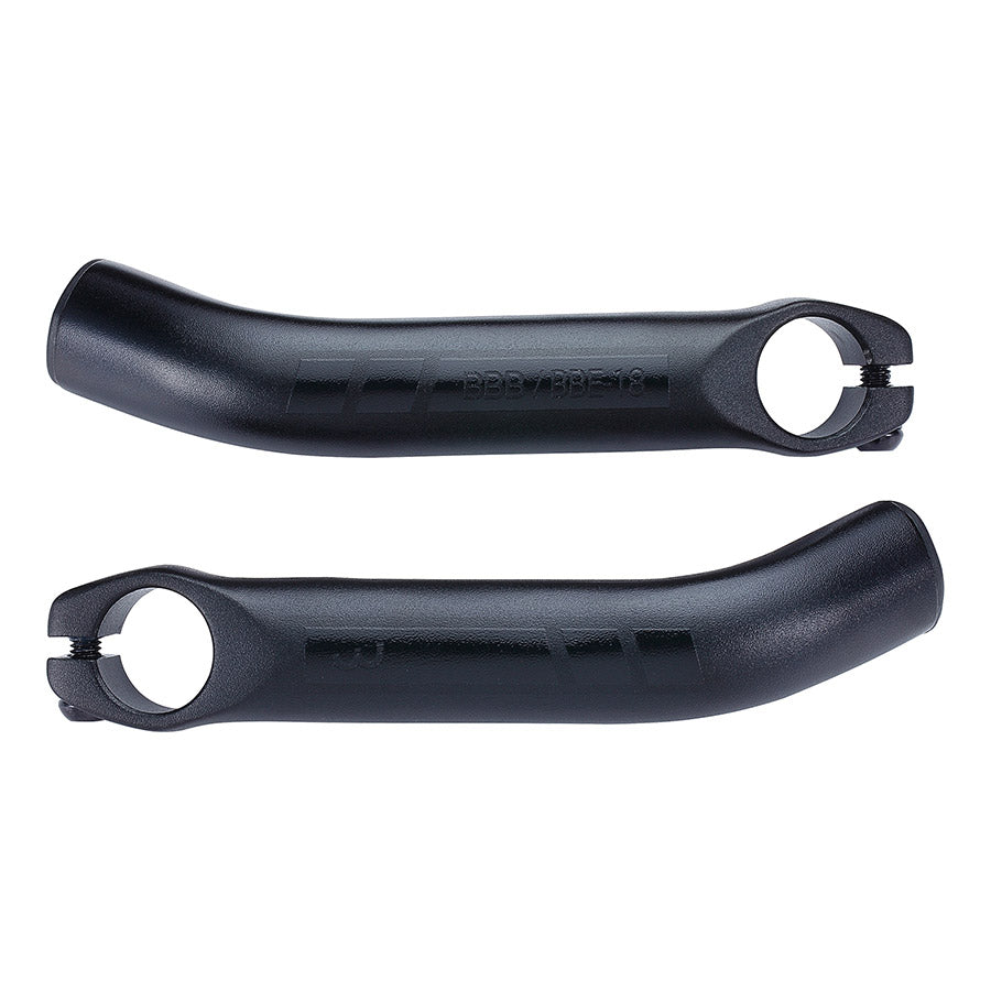 BBB Cycling BBE-18 LightCurved aluminium grip part, 150mm, for bike handlebar accessories, shown in close-up image.