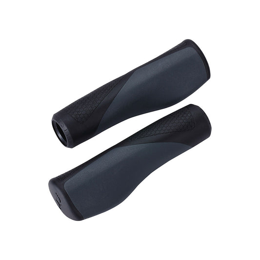 Black BBB Cycling BHG-103 Boa grips, 130mm handlebar grips with textured surface for secure bike handling.