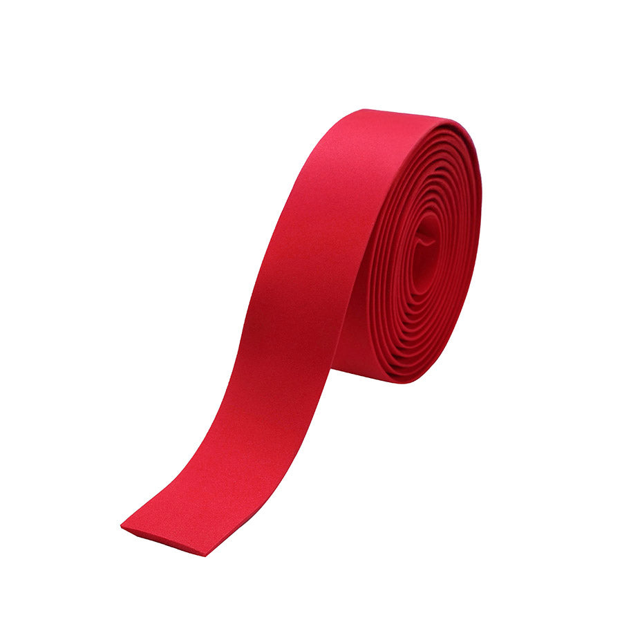 Black BBB Cycling BHT-01 RaceRibbon handlebar tape, 2.5mm thick, with a textured surface for grip on a road bike.