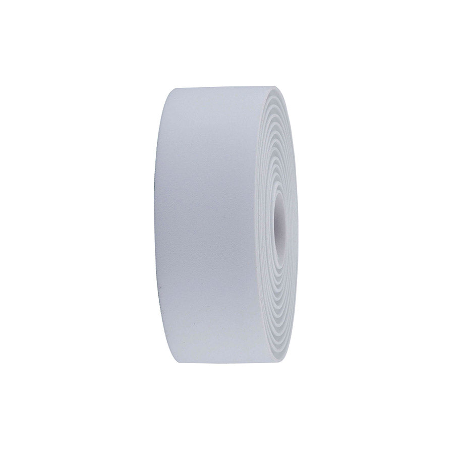Black BBB Cycling BHT-01 RaceRibbon handlebar tape, 2.5mm thick, with a textured surface for improved grip on bicycle handlebars.