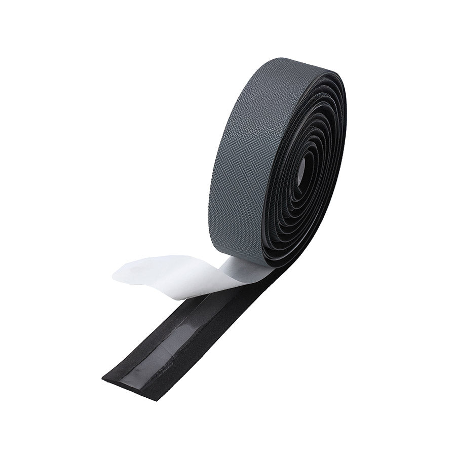 Black BBB Cycling BHT-16 GravelRibbon Gel handlebar tape, 3.5mm thick, designed for comfortable gravel bike grips.