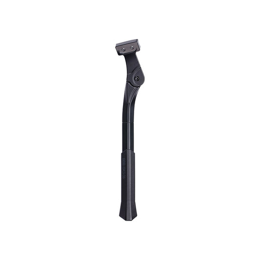 BBB Cycling BKS-06 ConnectKick rear mount kickstand on a bicycle, black fixed bracket, suitable for 26 to 29-inch bikes.