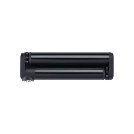 BBB Cycling BMP-102 DoubleShot frame pump in black with 120mm length, 116 PSI, press-fit design, suitable for bike tires