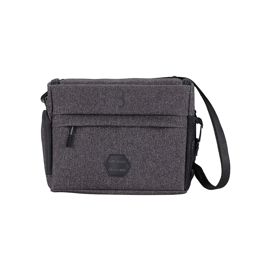 BBB Cycling BSB-139 FrontPack handlebar bag, 5.5L grey, mounted on bike handlebar for convenient storage during rides.