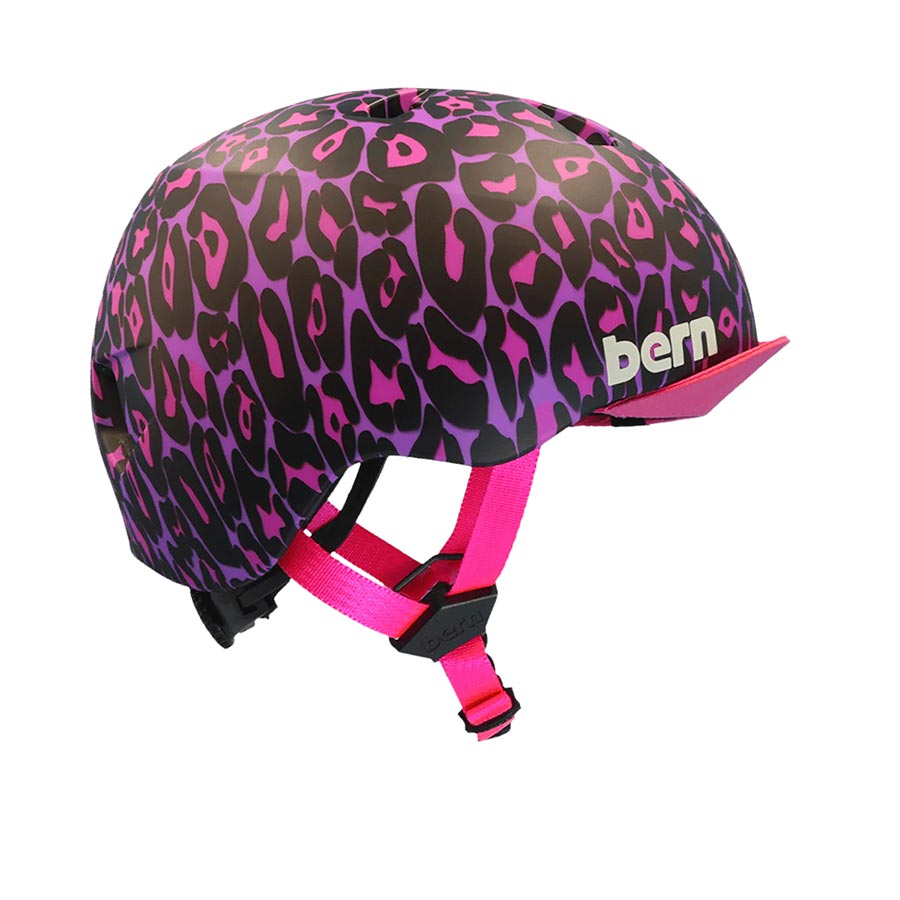 Bern Nina DVRT youth helmet with matte glacier finish and racing stripe, size small (51.5-54.5cm), designed for young riders