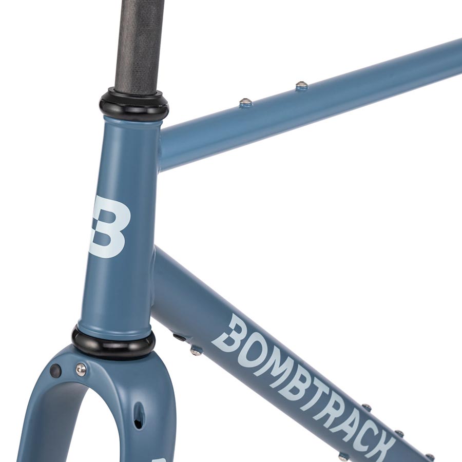 Bombtrack HOOK EXT road frame in matte black, lightweight and durable bike frame for road cycling.