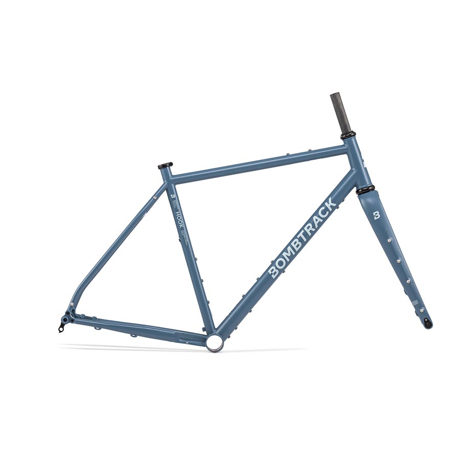Bombtrack HOOK EXT road bike frame in matte black, lightweight and durable road frame designed for high performance cycling.