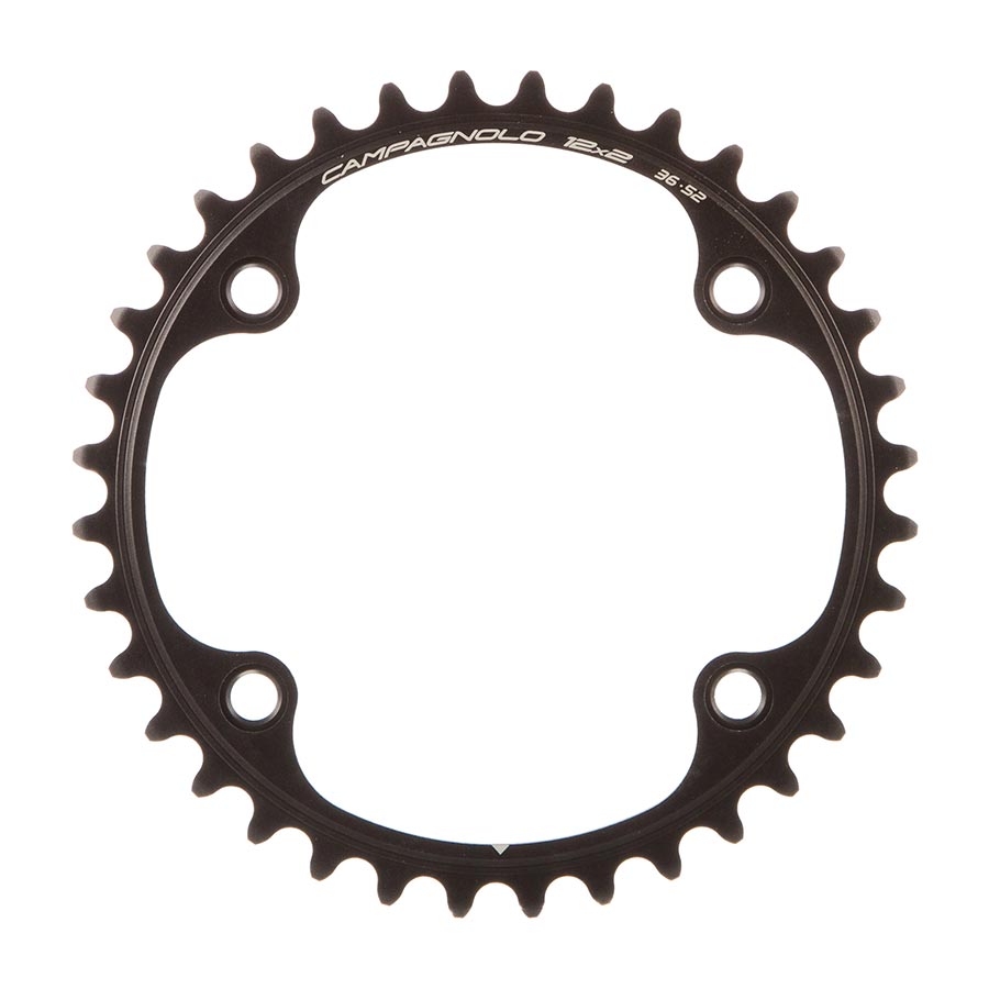 Campagnolo, Record/Super Record 12, Chainring, Teeth: 36, Speed: 12, BCD: 112, Bolts: 4, Inner, Aluminum, Black, FC-SR336