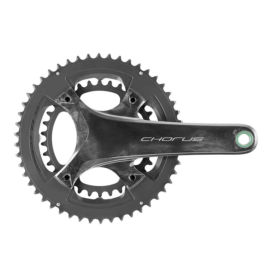 Campagnolo Chorus 12 road track crankset with 32-48T chainrings, black Ultratorque, 175mm, suitable for disc brake bikes.