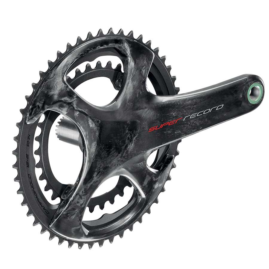 Campagnolo, Super Record, Crankset, Speed: 12, Spindle: 25mm, BCD: 112/145, 34/50, UltraTorque, 170mm, Carbon, Road Disc