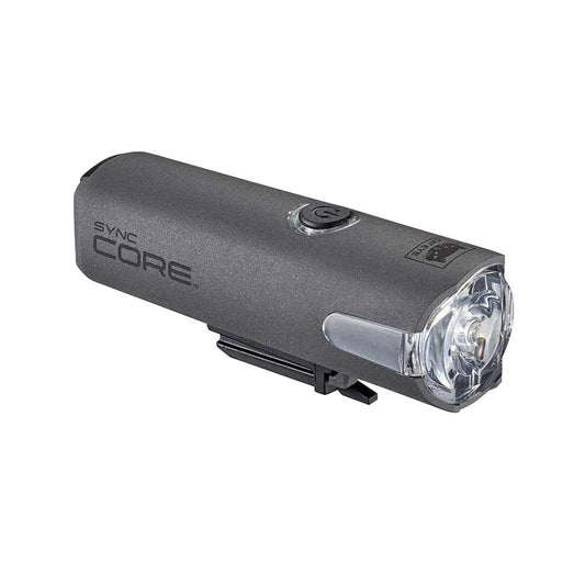 CatEye SYNC Core front bike light in black, compact LED lights designed for visibility and safety during cycling.