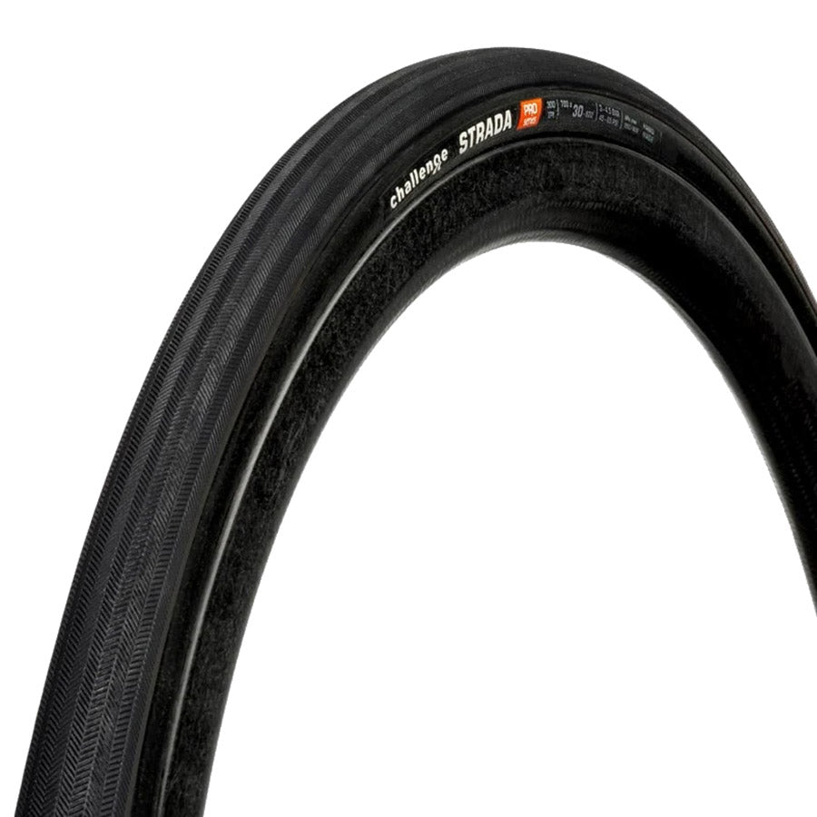 Challenge Strada Pro TLR Road Tires 700x28 folding tubeless-ready tires with tanwall and high-performance 300 TPI for road cycling
