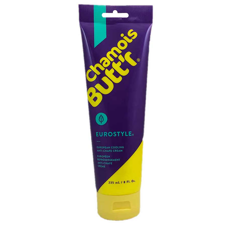 Eurostyle Chamois Butt'R skin lubricant jar, 8 oz, a soothing chamois crème for cycling and skin comfort.