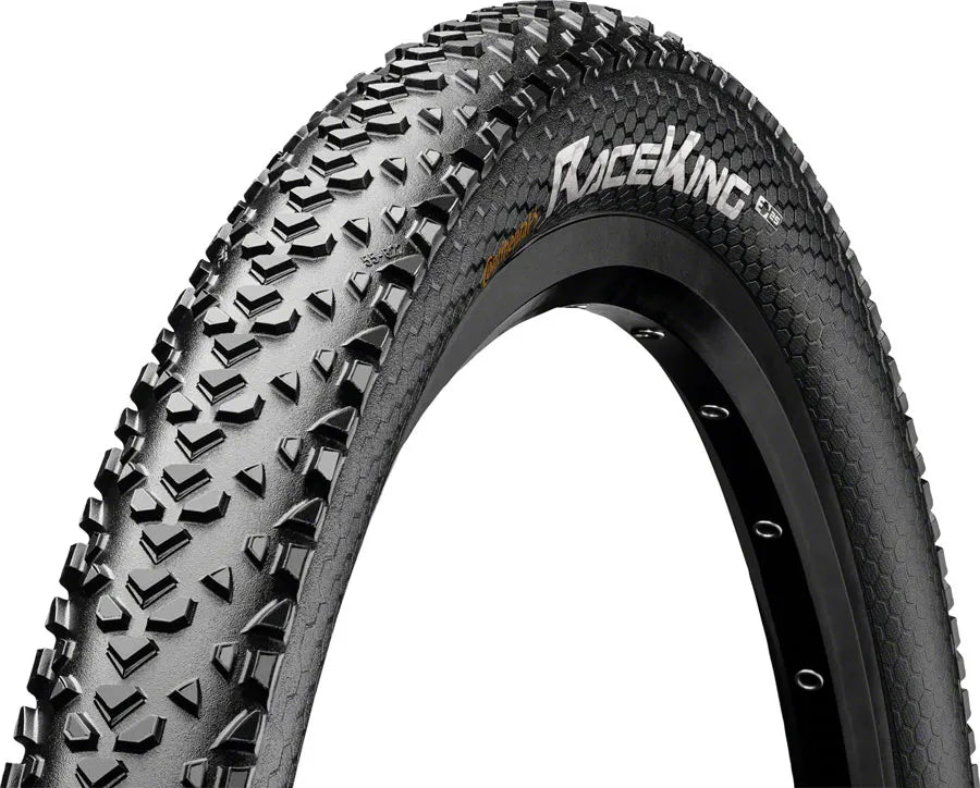 Continental Race King ShieldWall hybrid tire for mountain biking, 26 x 2.20, durable and versatile for rough terrains.