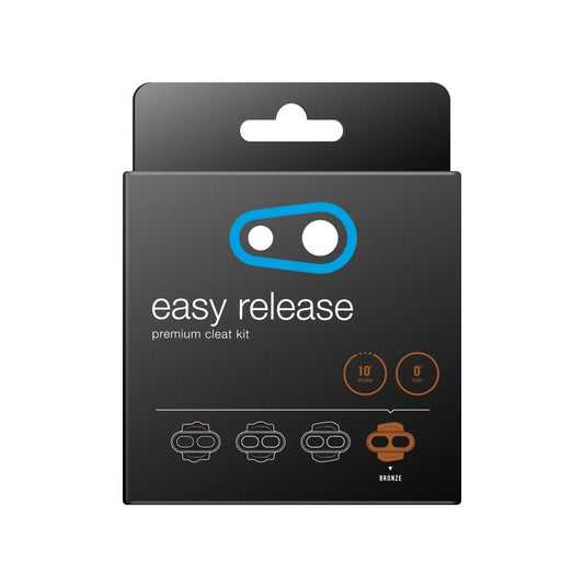Crankbrothers Easy Release Cleat pair in bronze, designed for bike pedal compatibility and easy engagement.