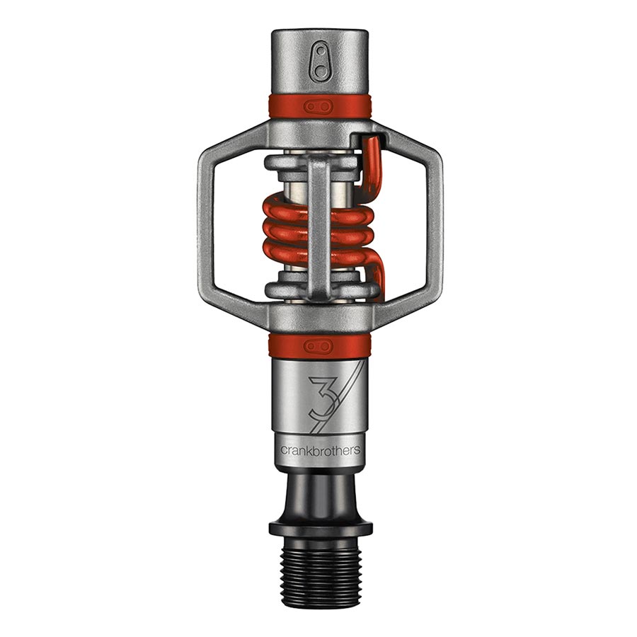 Crankbrothers Eggbeater 3 clipless MTB pedals in black with spring mechanism, designed for mountain biking.