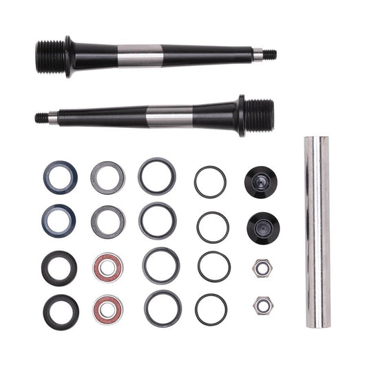 Crankbrothers spindle kit for pedal parts and accessories, showing metal components and installation hardware.