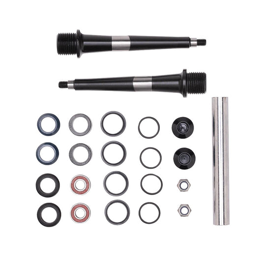Crankbrothers spindle kit for pedal parts and accessories, showing the metal spindle component on a white background.