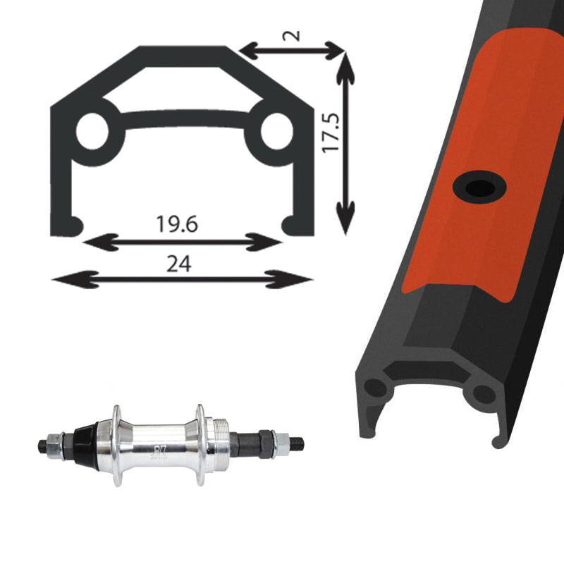 Damco 700c Rear Wheel - MetroCycle