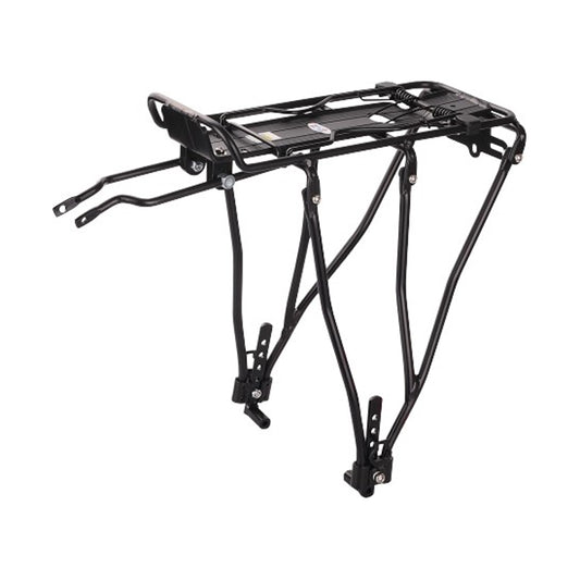 Damco universal adjustable rear rack with spring, designed for versatile bike storage and secure attachment.