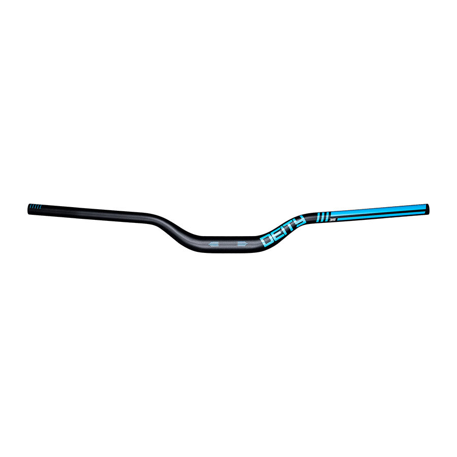 Deity Highside 35 MTB handlebars in black with 800mm width, 50mm rise, 35mm diameter, designed for mountain biking.