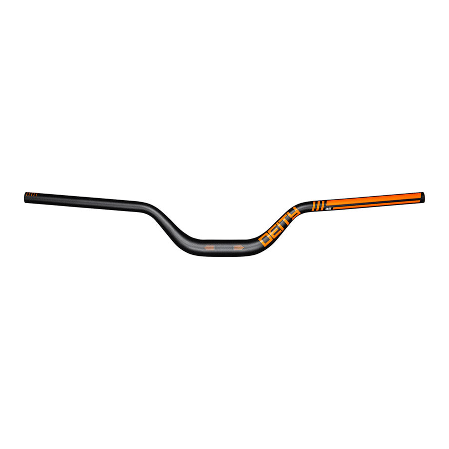 Deity Highside 35 MTB handlebars with 35mm diameter, 800mm width, 50mm rise, black finish, lightweight mountain bike handlebar