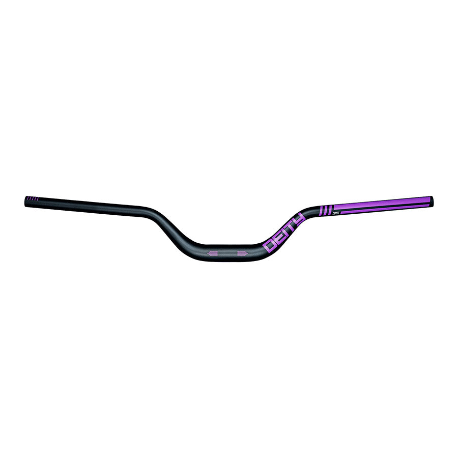Deity Highside 35 MTB handlebars, 800mm wide, 35mm diameter, black with 50mm rise, lightweight mountain bike handlebar.