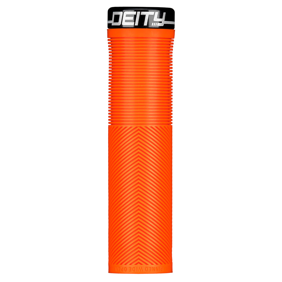 Pair of black Deity Knuckleduster grips for enhanced grip and style on bicycles or motorcycles.