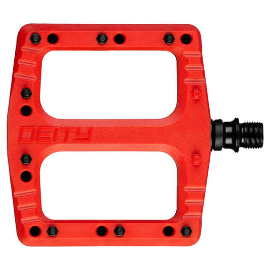 Deity, Deftrap, Platform Pedals, Body: Nylon, Spindle: Cr-Mo, Black, Pair