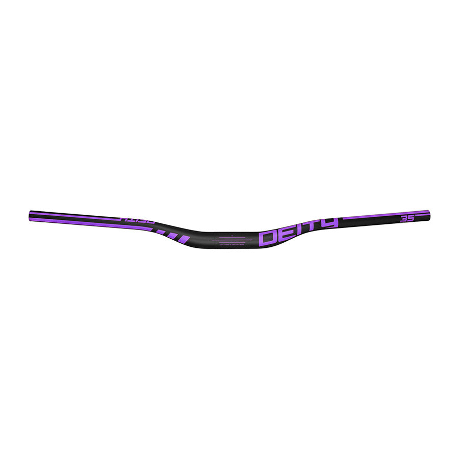 Deity Speedway 30 MTB handlebars in black, lightweight aluminum, with a wide rise and textured grips for mountain biking.