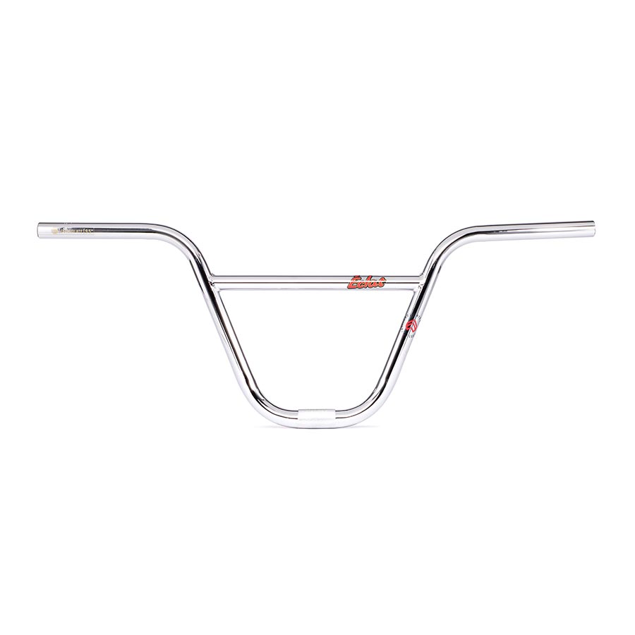 Black Eclat Chocolate Bar BMX handlebars with 28-inch rise and 22.2mm diameter, featuring a sleek design for BMX bikes.