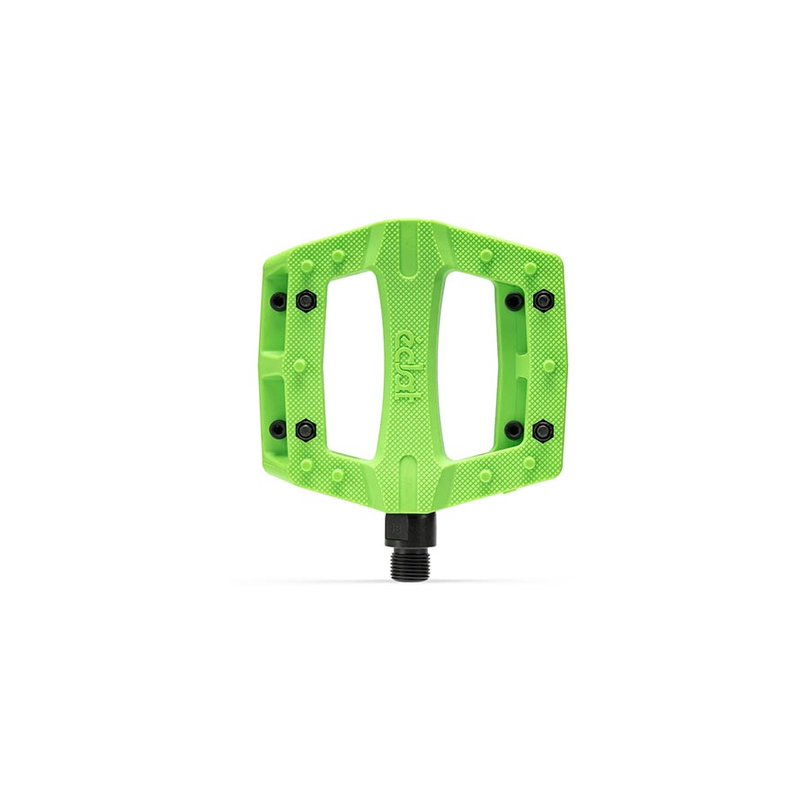 Pair of black Eclat Contra platform pedals with textured surface for BMX biking, shown from a slightly angled view.