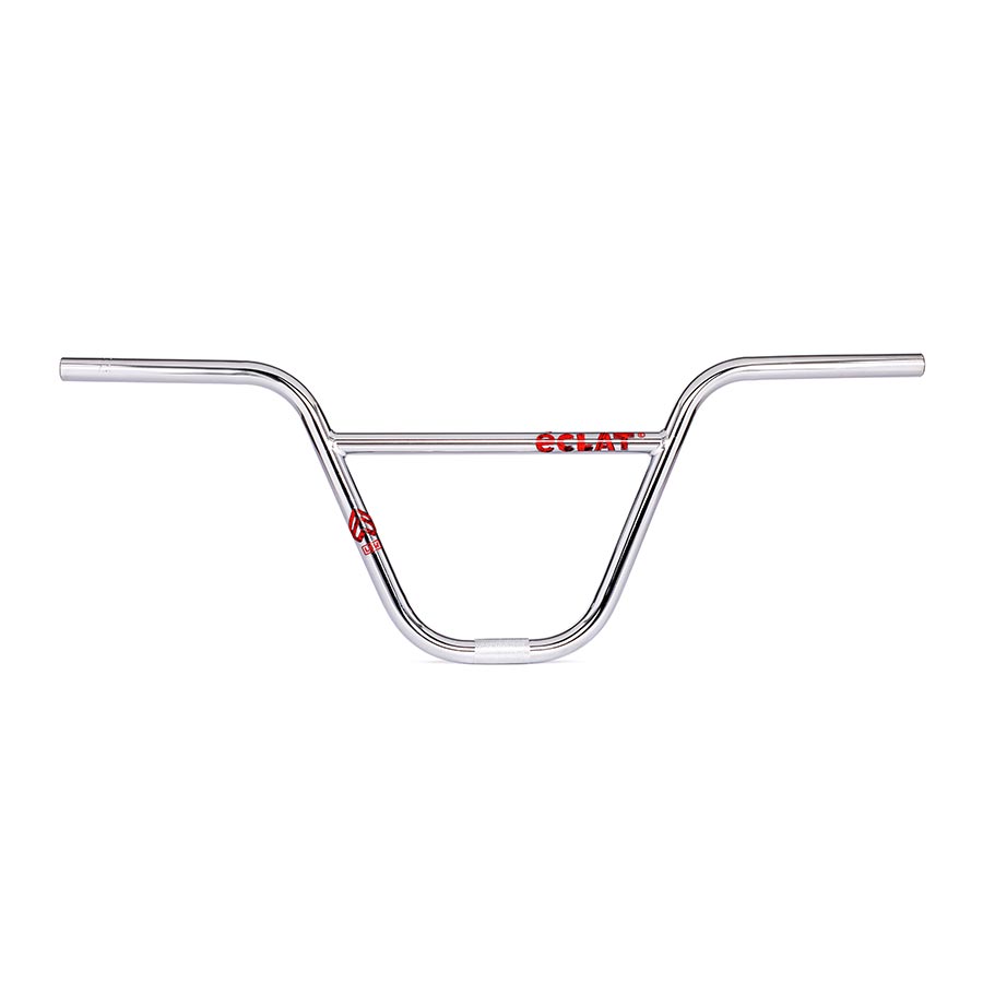 Black Eclat BMX controller handlebars with 22.2mm clamp and 29.5 inch rise, designed for BMX bikes.