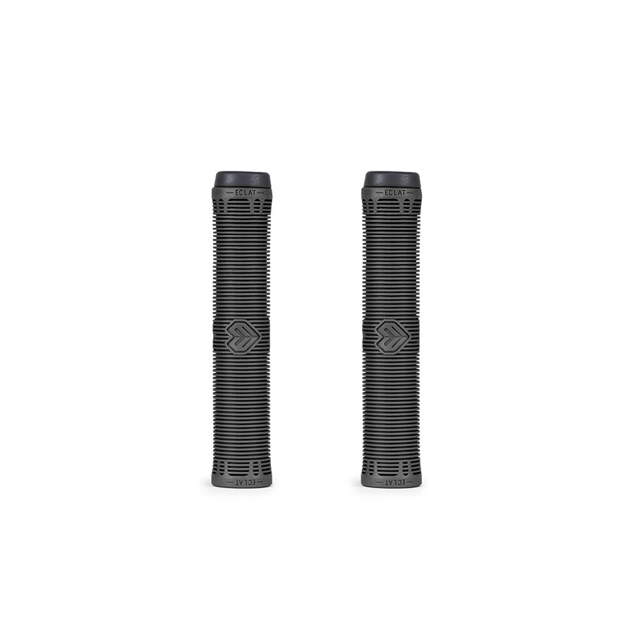 Pair of black Eclat Grip Filters for bike handlebars, featuring textured grips for enhanced control and comfort.